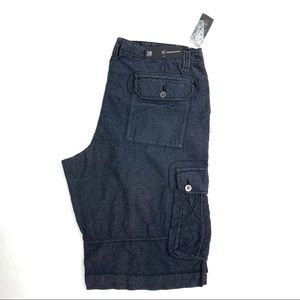 International Concepts Denim Chambray Cargo Shorts
